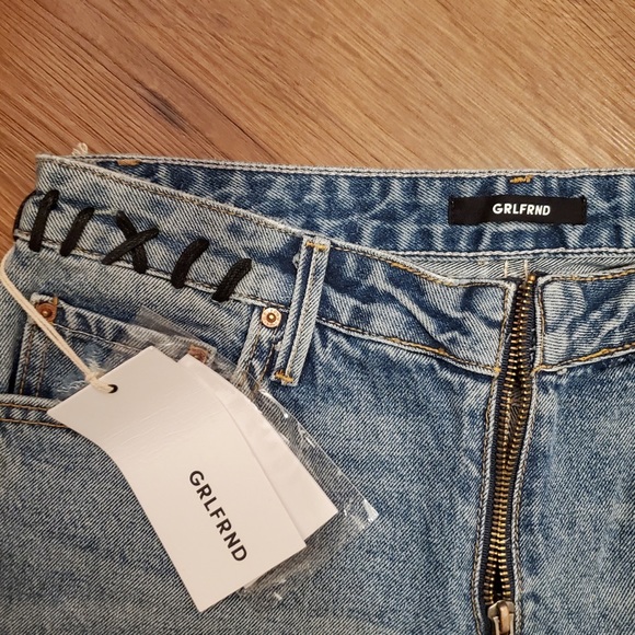 GRLFRND Renn Stitched Mid Rise Waist Jeans - Picture 7 of 8